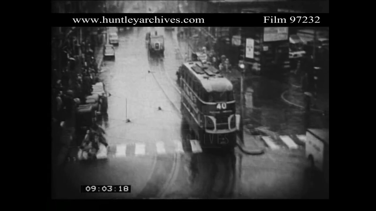 Liverpool in 1954.  Archive film 97232