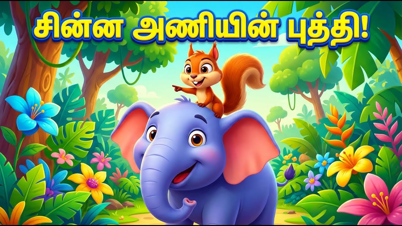 🐘🐿️ சின்ன அணியின் புத்திசாலித்தனம் | Tamil Moral Story for Kids | Danya Kids Tamil
