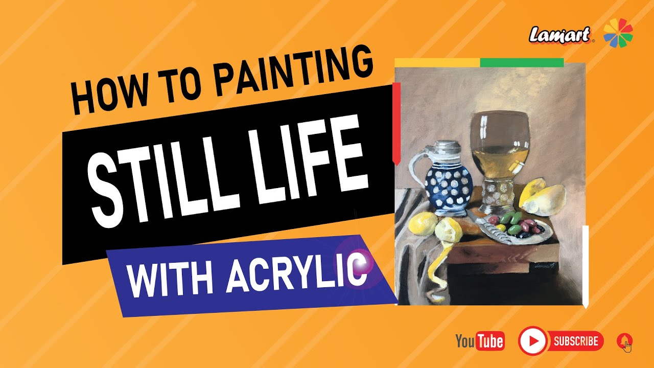 How to painting still life in stages - With acrylic 🖌️