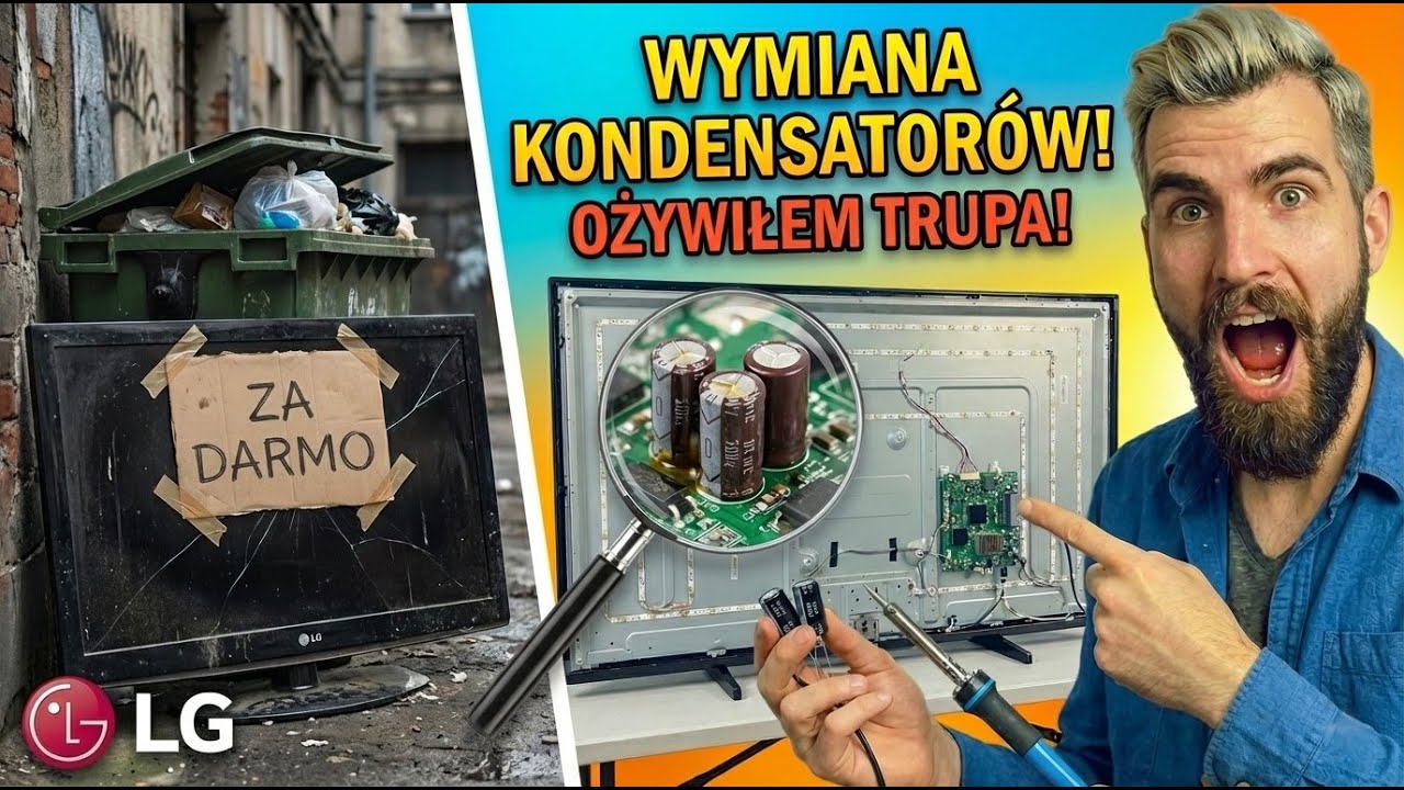 Ludzie wyrzucili go na śmietnik... Najprostsza naprawa! (LG TV)