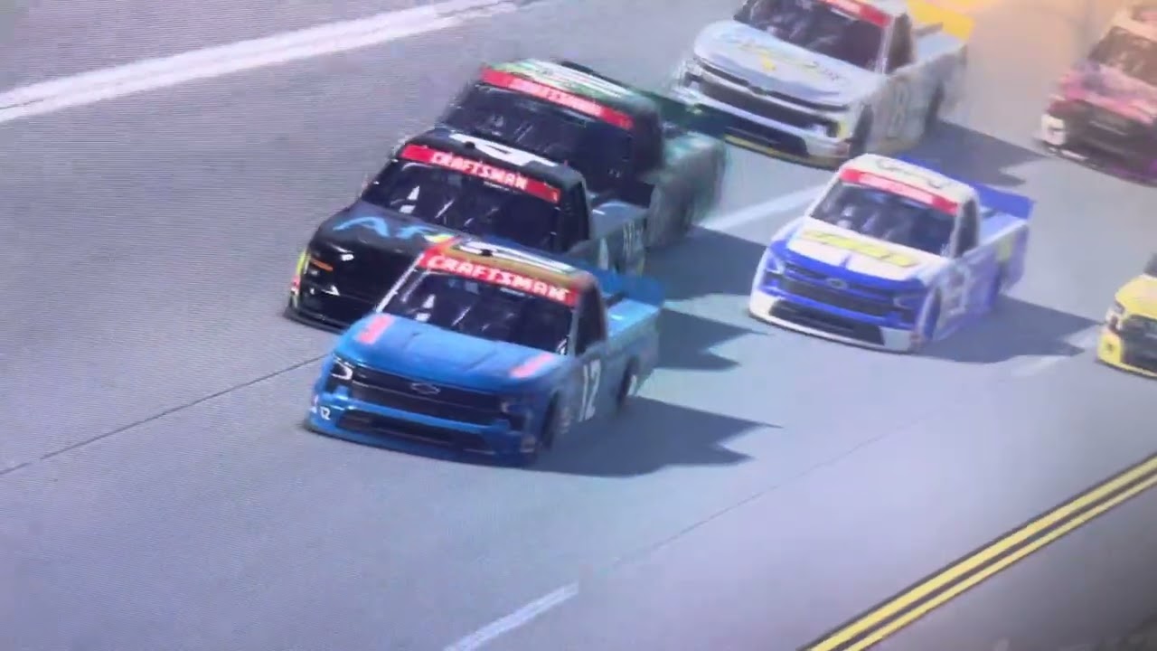 Last lap pass to win Talladega trucks