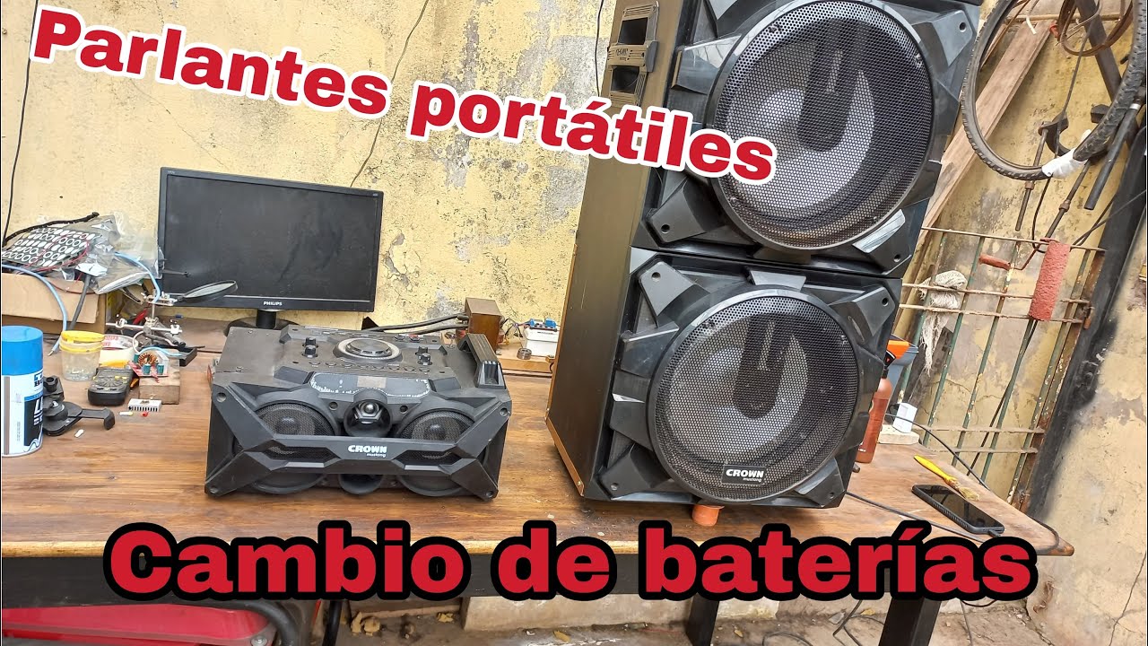 Cambio de Baterias Parlantes portatiles chinos!!!