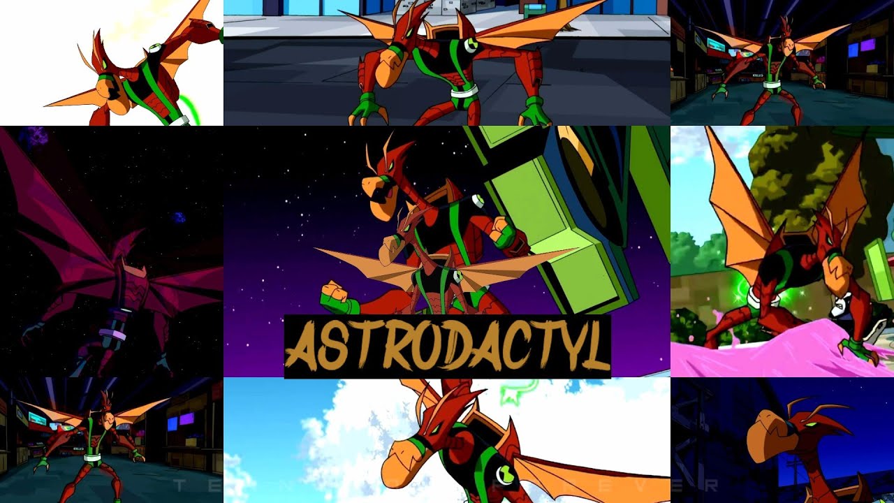 All astrodactyl transformations in Ben 10 omniverse