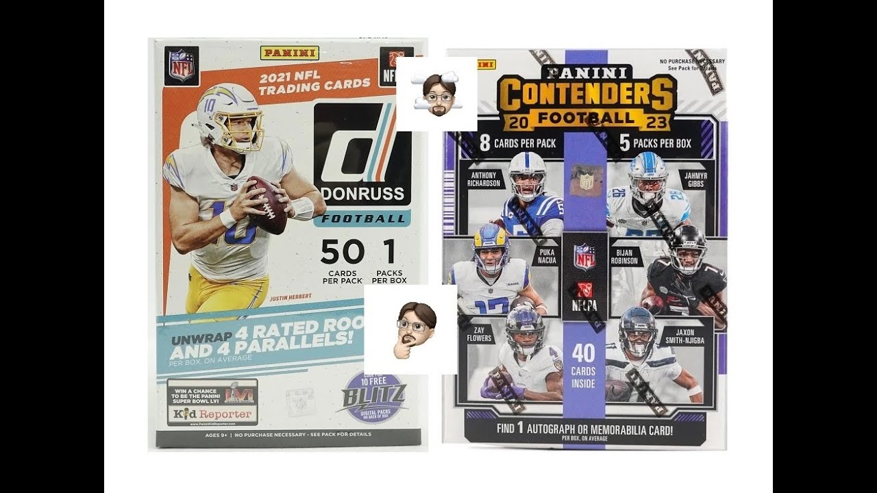 Break / ouverture boites FOOT US Panini Donruss & Contenders !!!