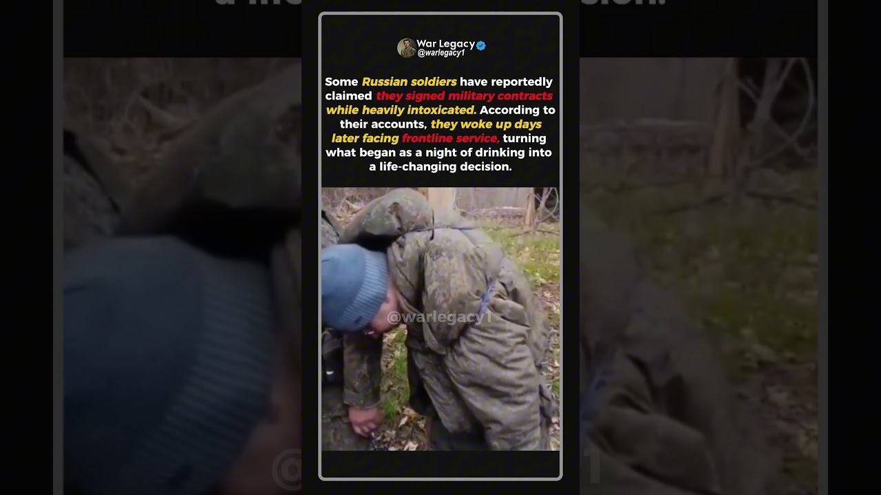 Russian Soldiers Say They Were Recruited While Drunk #shorts