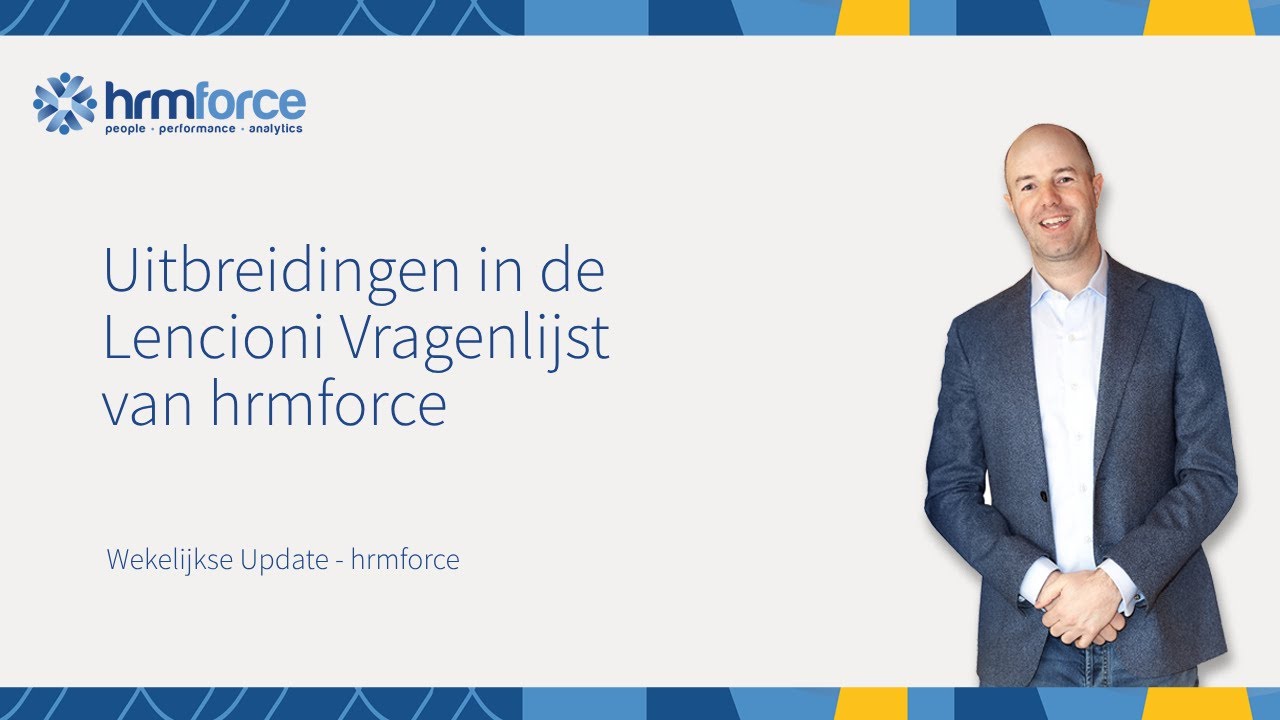 Uitbreidingen in de Lencioni Vragenlijst van hrmforce