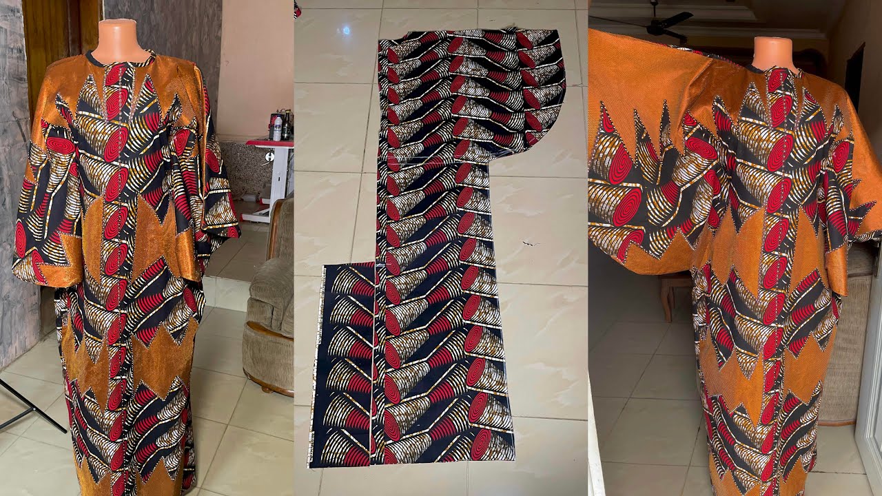 How I cut and sew this stylish boubou gown