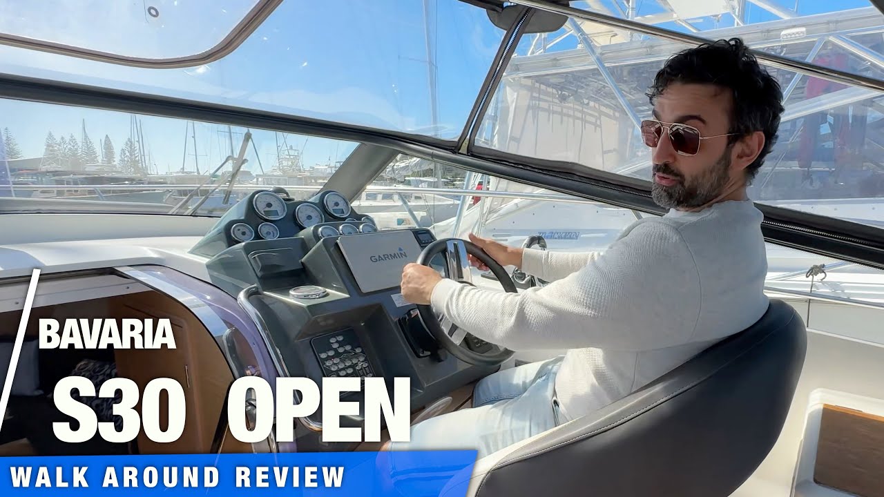 Bavaria S30 Open &mdash; моторная лодка Mercedes C-класса | ОБЗОР Яхт-тура