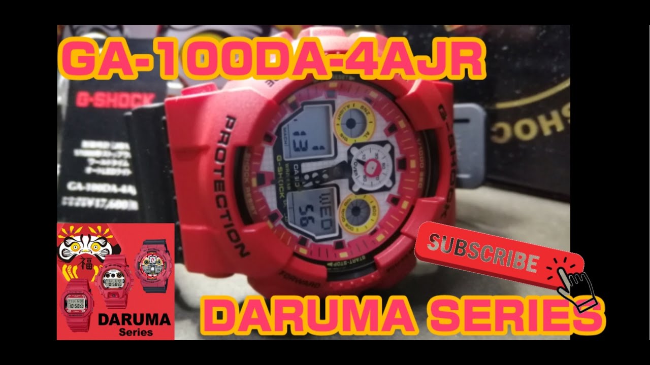 【G-shock Unbox】- GA-100DA-4AJR 【Daruma Series】