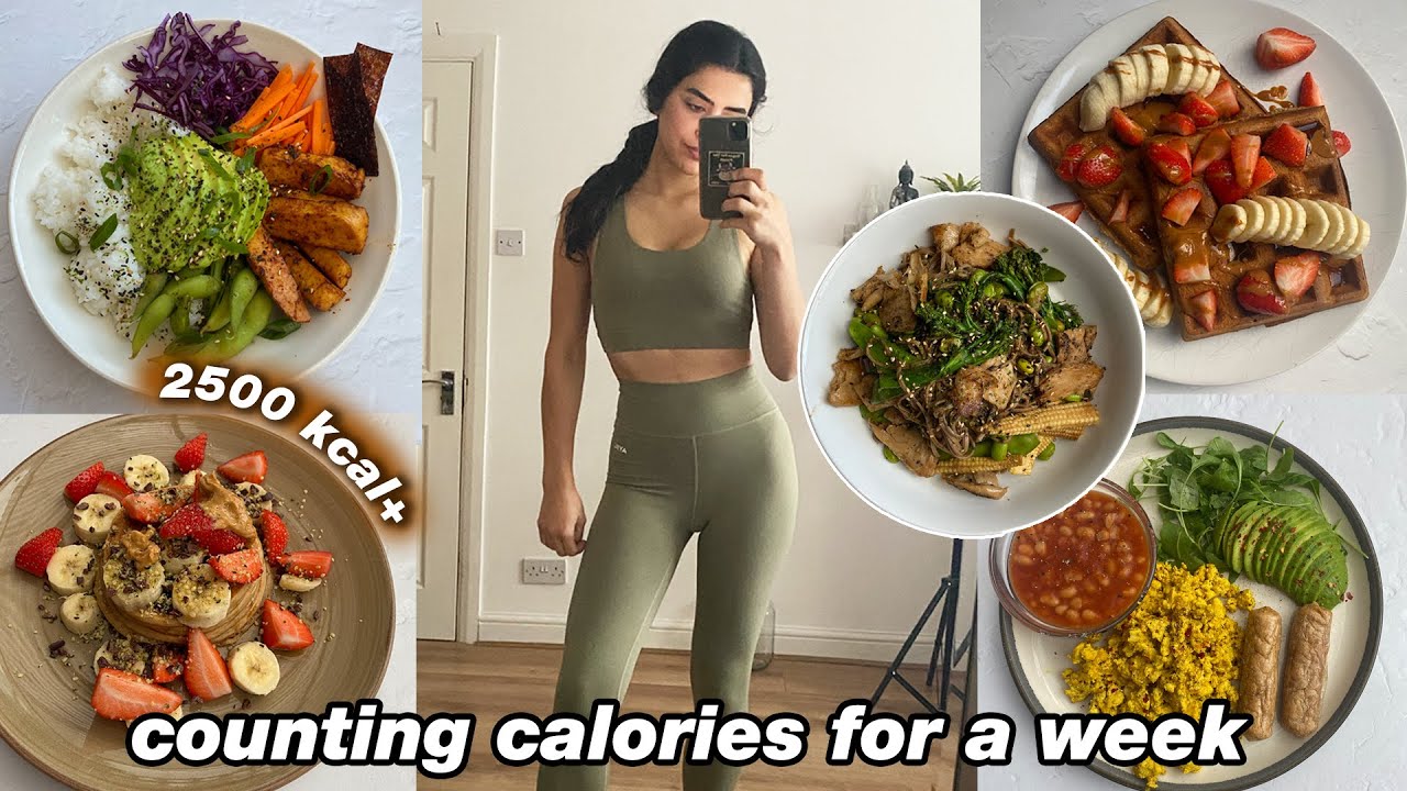 WHAT I EAT IN A WEEK COUNTING CALORIES | Tracking Macros | Protein, Vegan, Healthy | 2500+ calories
