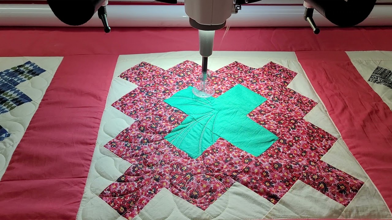 HQ Pro-Stitcher: Learn to use Area to stitch in the ditch and skew a design in an irregular block.