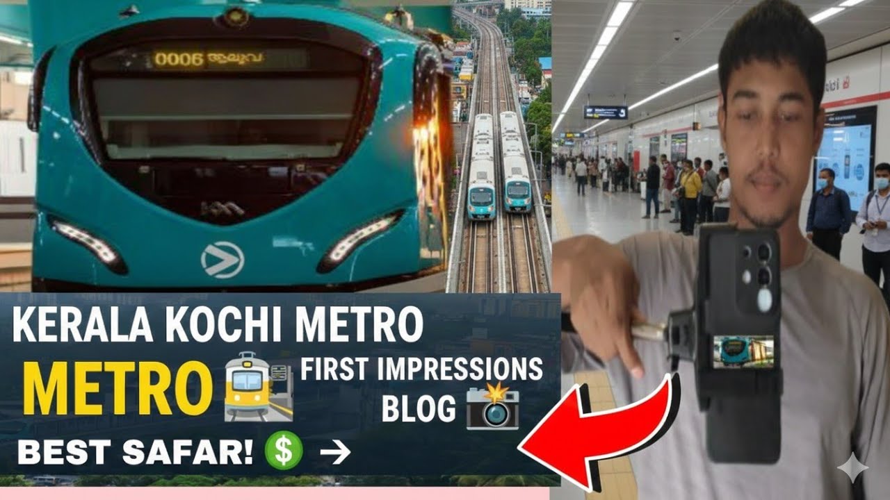 Keral ki Kochi metro station block video in Hindi 🌆🌉🚉__📸🚉🚉⭐💫🌎🌎...❤️‍🩹