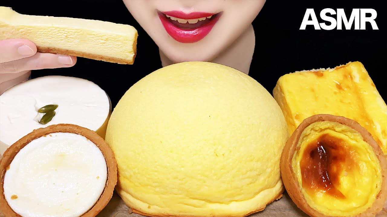 【咀嚼音/ASMR】ラ・ネージュのチーズケーキを食べる音 Mukbang Eating Sounds 먹방 モッパン スイーツ大食い ホール食い スイーツ女子 Cheesecake