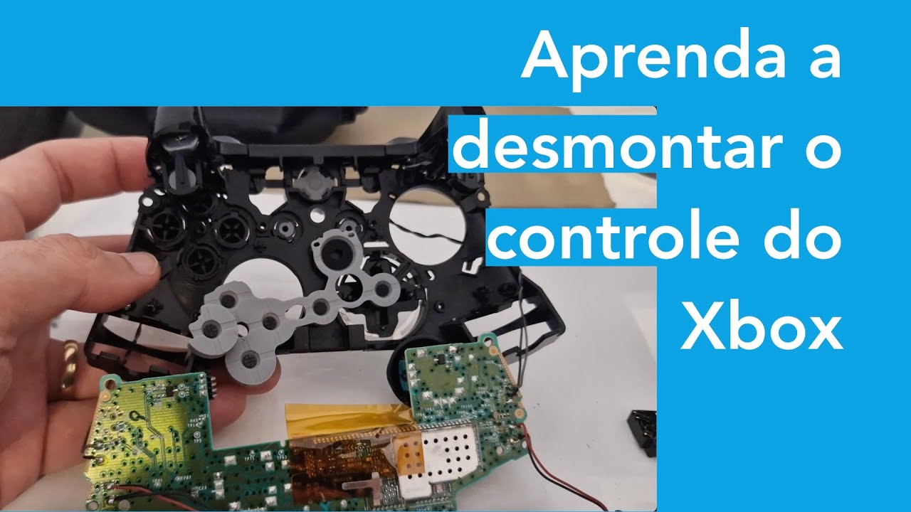 Desmontando o controle do Xbox One para troca da borracha dos botões
