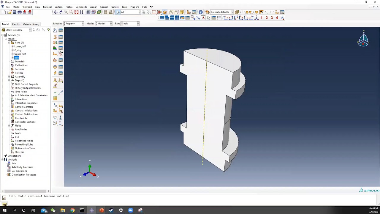 #ABAQUS Tutorials - Sealed Joint in a Pressure Vessel Design