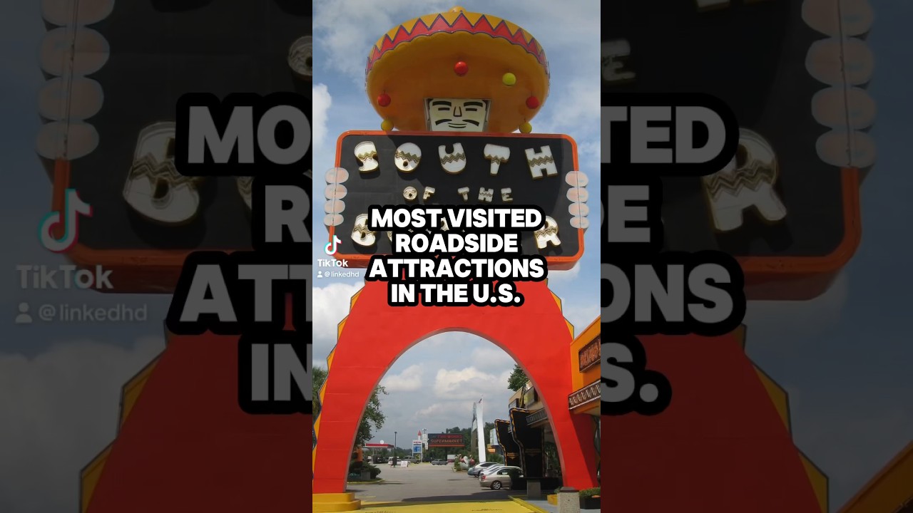 Most Visited Roadside Attractions in the U.S. #roadsideattraction #top5 #roadtrip #facts