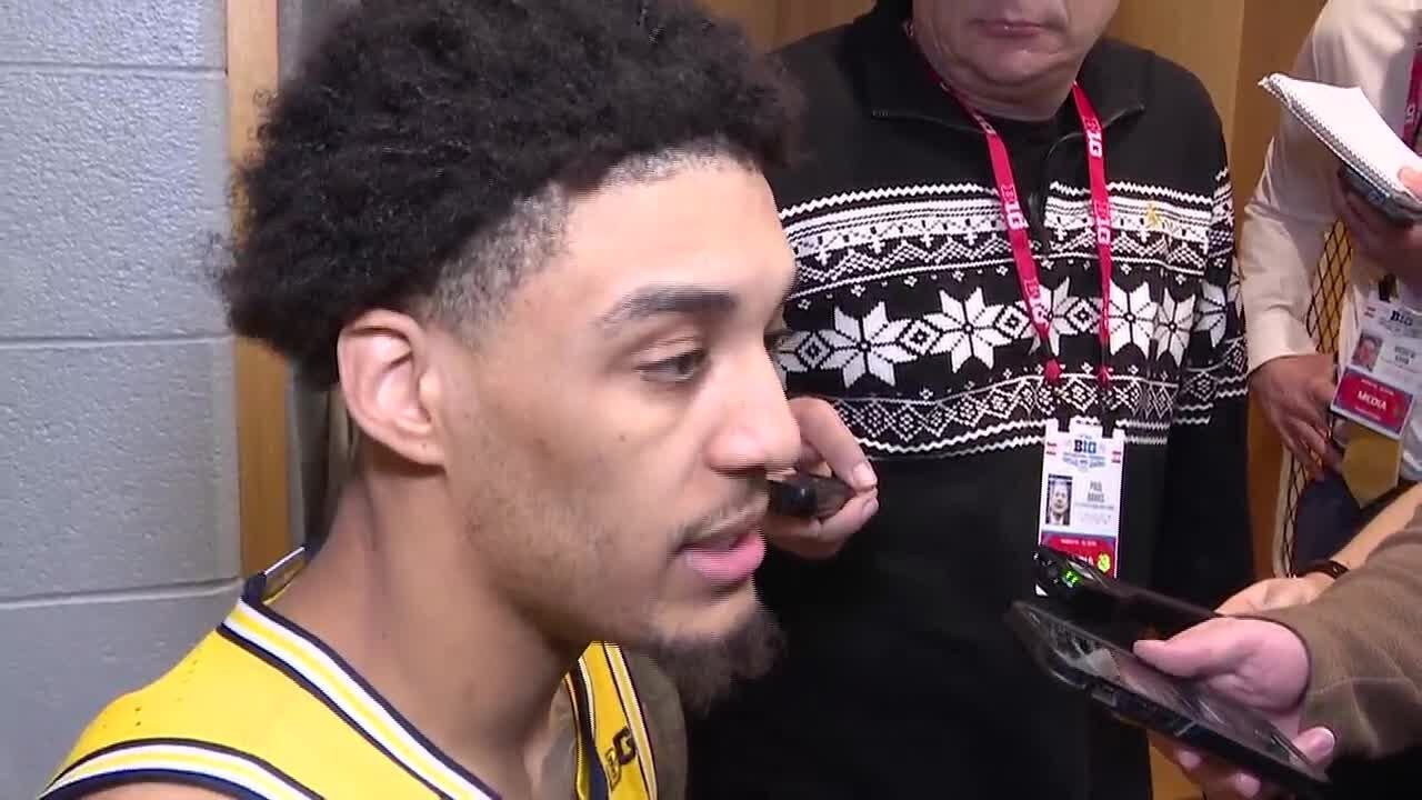 Interviews: Michigan basketball players speak after the Wolverines' victory over Wisconsin