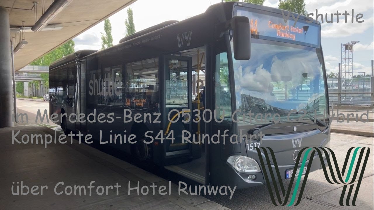 Vy shuttle - Mitfahrt im Mercedes-Benz O530Ü Citaro C2 Hybrid von/nach Oslo Lufthavn Linie S44