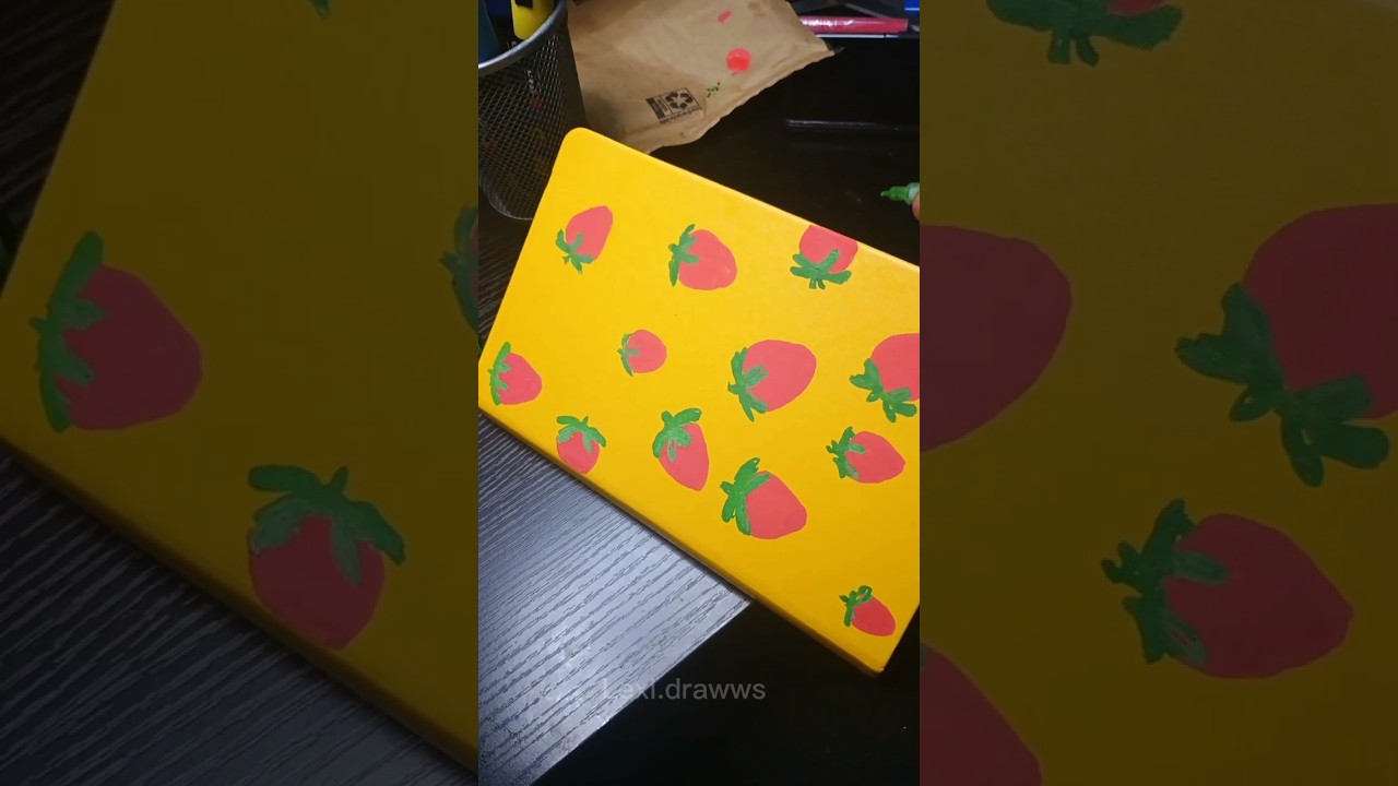 Decorating my sketchbook cover 📔#art #drawing #artandcraft #sketch