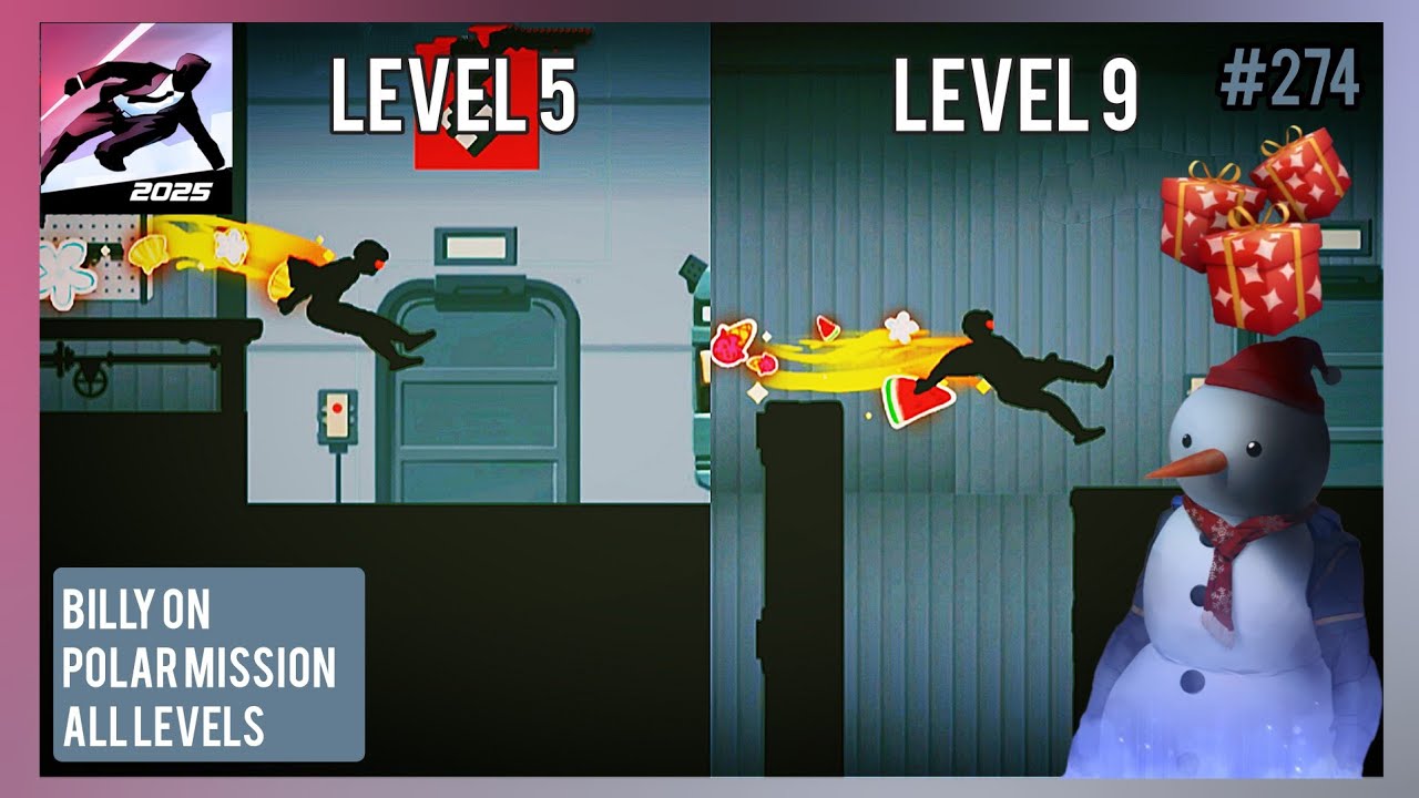 #274 BILLY ON POLAR MISSION 5-9 ALL LEVELS ➲ Vector 2.8.0
