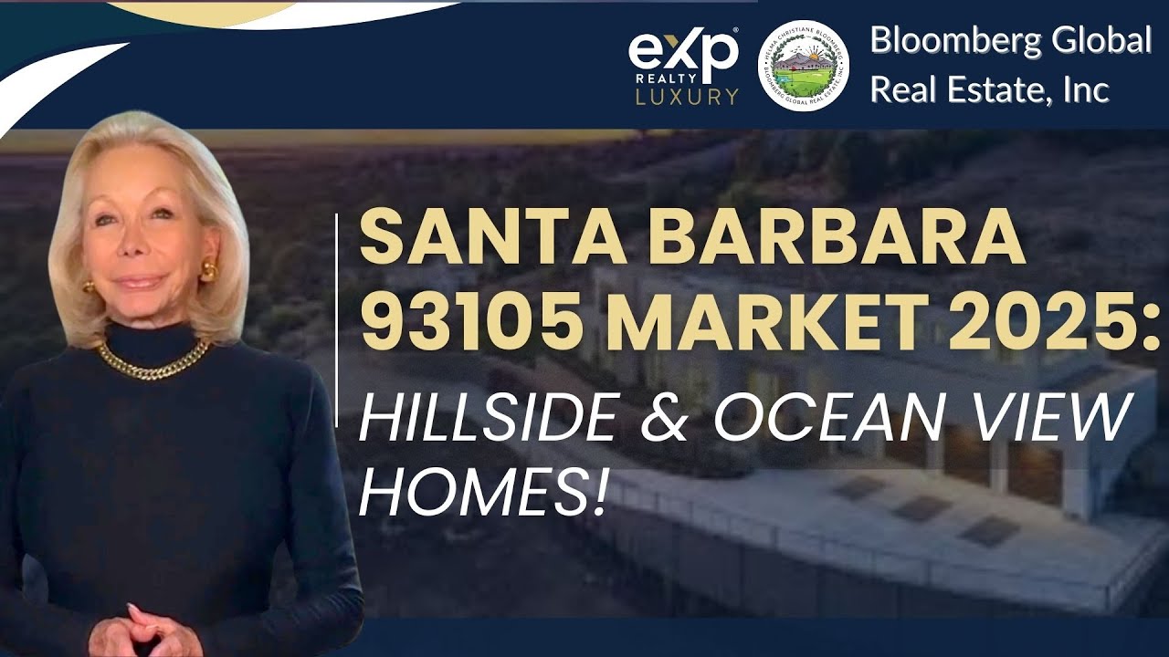Santa Barbara 93105 Real Estate Market August 30, 2025 | Hillside Luxury Homes & Housing Trends!