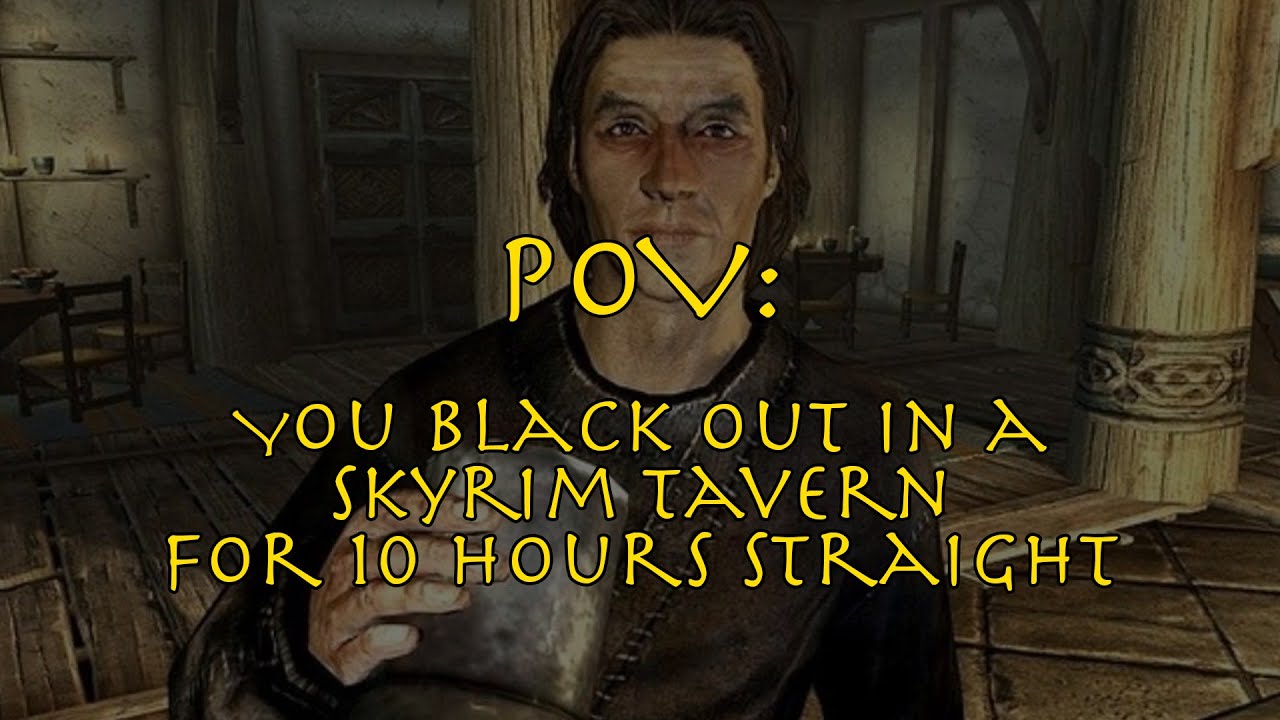 POV: You black out in a Skyrim Tavern for 10 Hours (Black Screen Sleep)