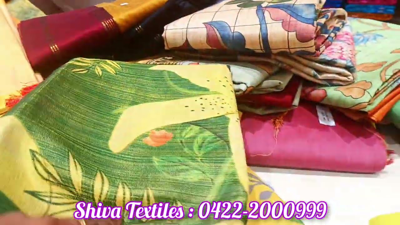 ‼️Shiva Textiles 235/- only Linen cotton sarees 💥 Diwali special offer 💥#mrsgoldcoimbatore