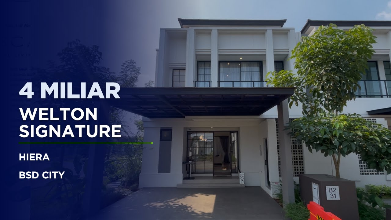 Rumah Siap Huni BSD I Free PPN 100% I Welton Hiera I 5 menit Stasiun KRL terbaru I 40 menit ke JKT