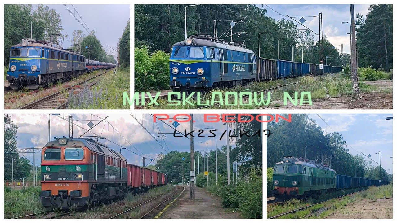 MIX SKŁADÓW na p. o. Bedoń LK25 i LK17 (ET22- 816, M62BF-3102, ET41 - 037)