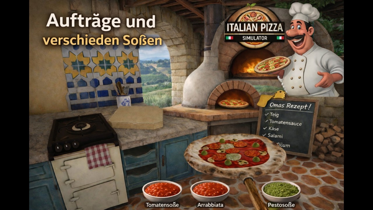 Italian Pizza Simulator Demo #02 Aufträge und verschiedene Soßen