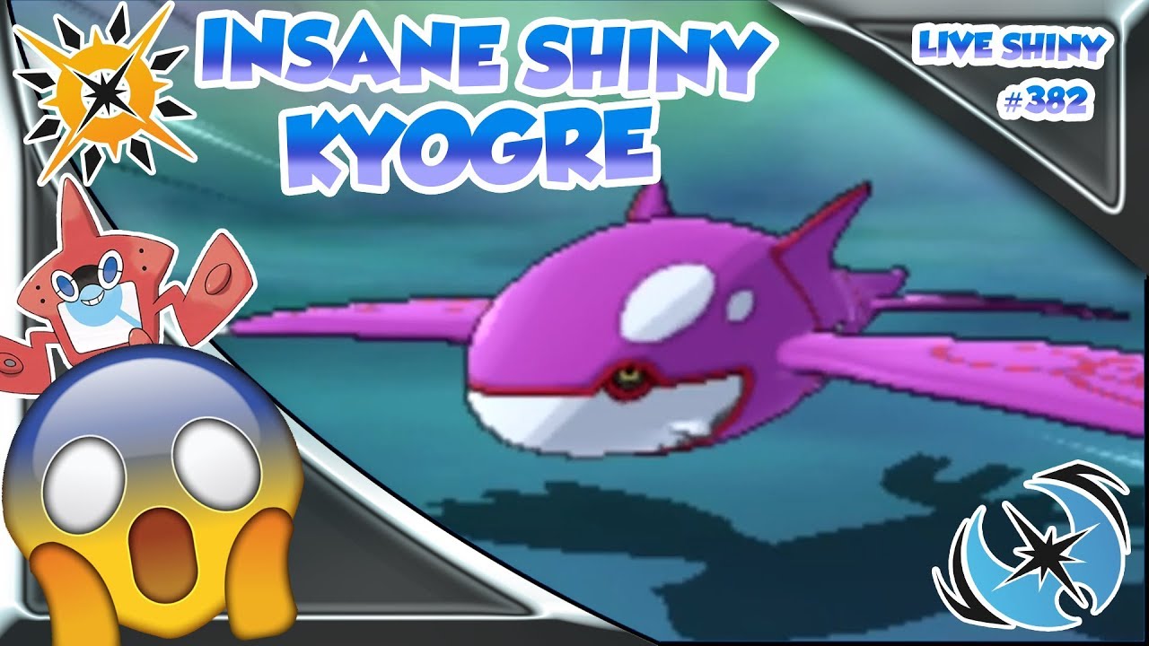 INSANE SHINY KYOGRE! Shiny Kyogre Reaction! Pokemon Ultra Sun & Moon Shiny