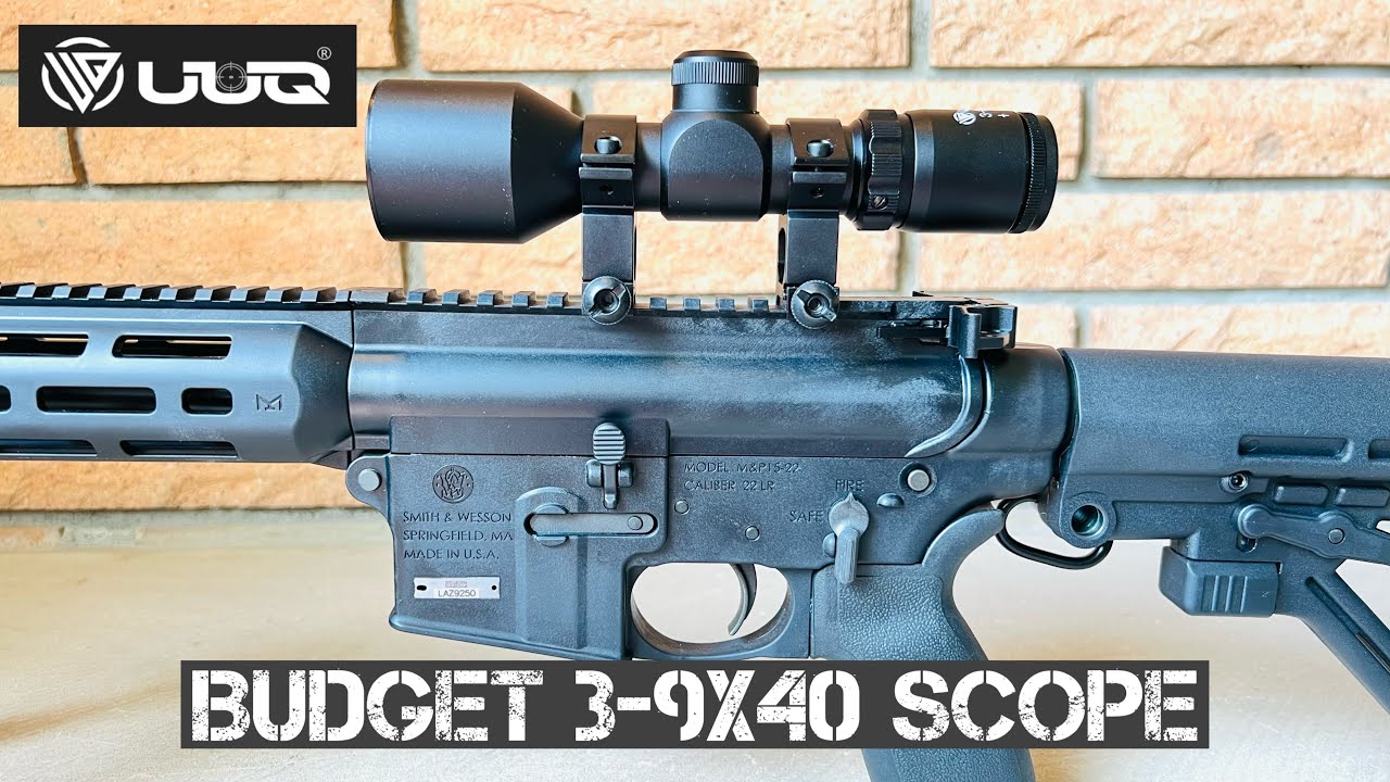 UUQ Budget 3-9x40 Compact Rifle Scope