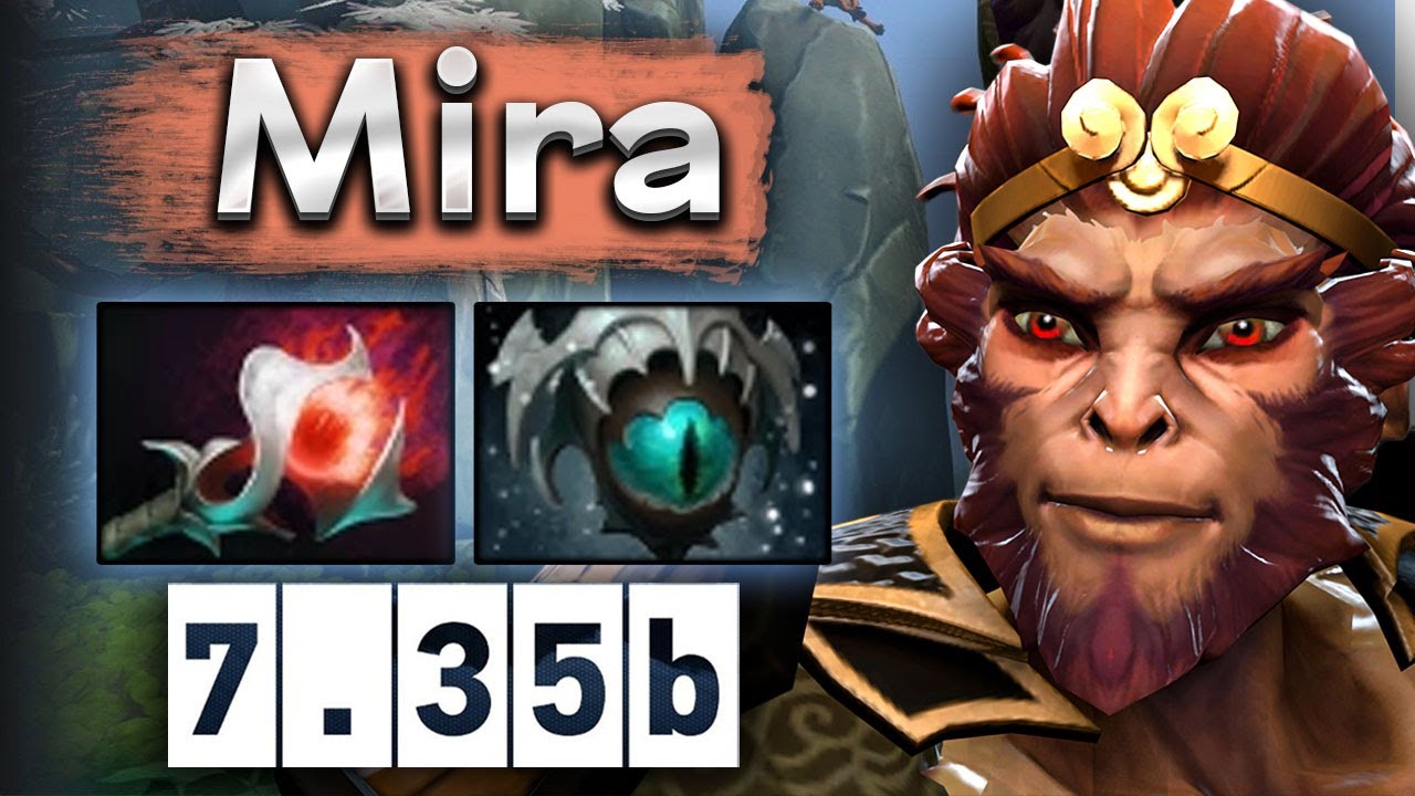 Мира охотится за курьерами на Манки Кинге! - Mira Monkey KIng 7.35 DOTA 2