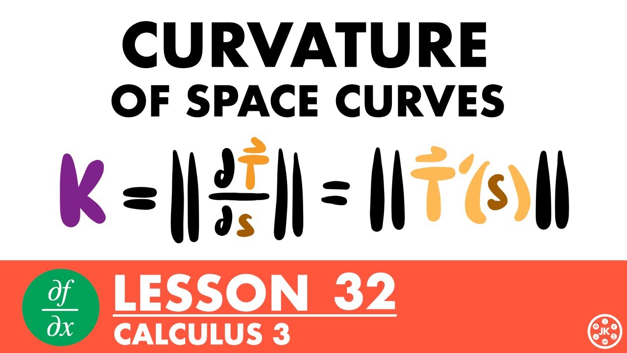 Curvature of Space Curves | Calculus 3 Lesson 32 - JK Math