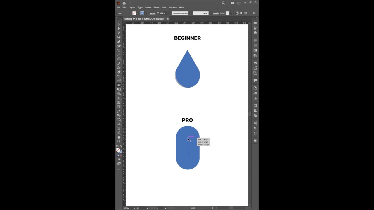 Adobe Illustrator 2025 &ndash; Draw a Water Drop Like a PRO | Quick Illustrator Tips