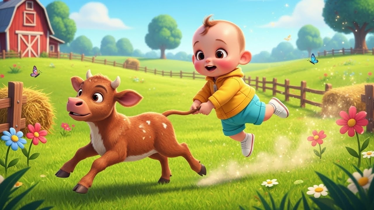 Nursery Rhymes Cartoons MuMu the cow “Farm Adventures Nick 🐄 / Sing Along / Music for Kids