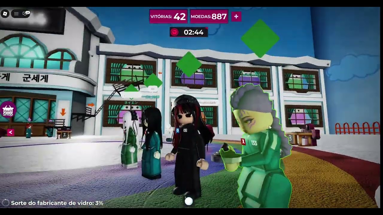 jogando Squid Game (sera que ganhei 🤔) (squid game x ,roblox)