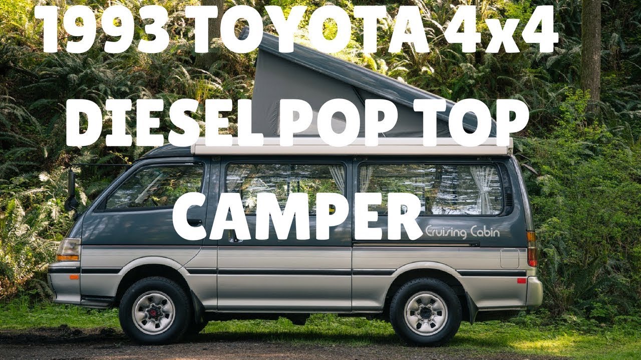 1993 Toyota Hiace Diesel Van 4x4 Camper Pop Top by OttoEx