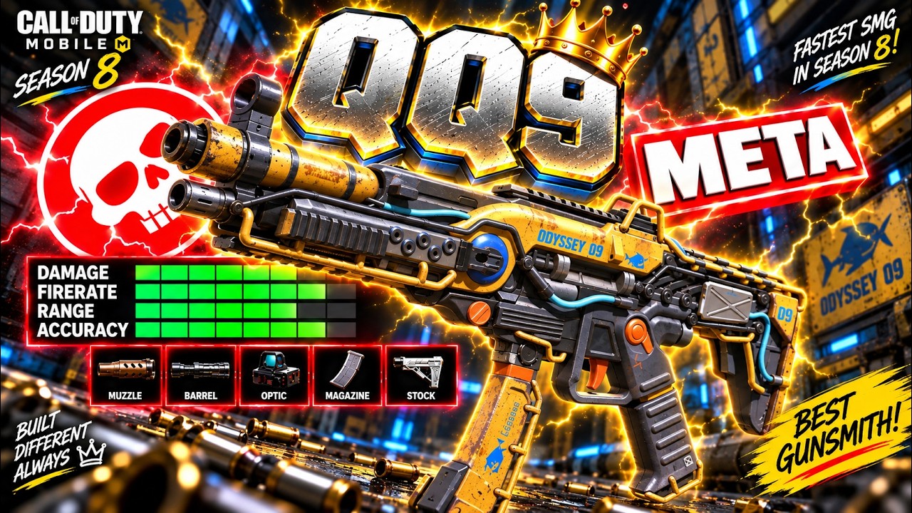 ЛУЧШИЙ ОБВЕС ДЛЯ QQ9 в COD Mobile 8 сезона! 🔥 МЕТА БЕЗ ОТДАЧИ