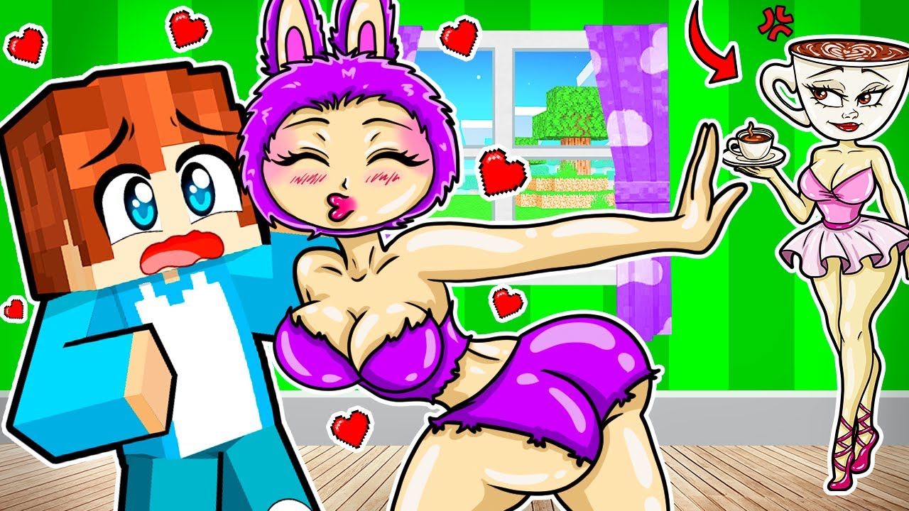 В МЕНЯ ВЛЮБИЛАСЬ ЛАБУБУ ДЕВУШКА В МАЙНКРАФТ! КРАСЯ LABUBU MINECRAFT