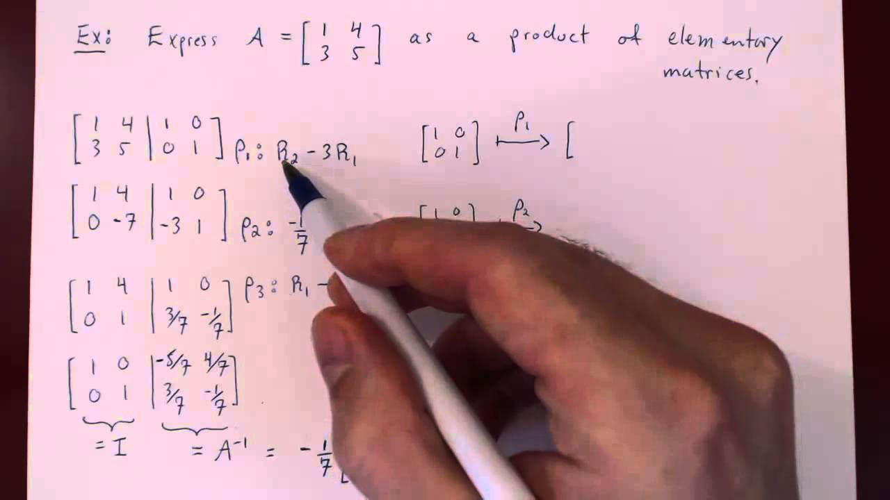 Elementary Matrices - Part 3