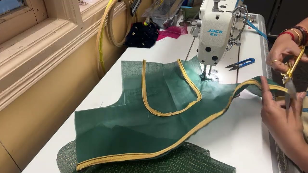 S R Boutique | Latha Embroidery  is live blouse stitching