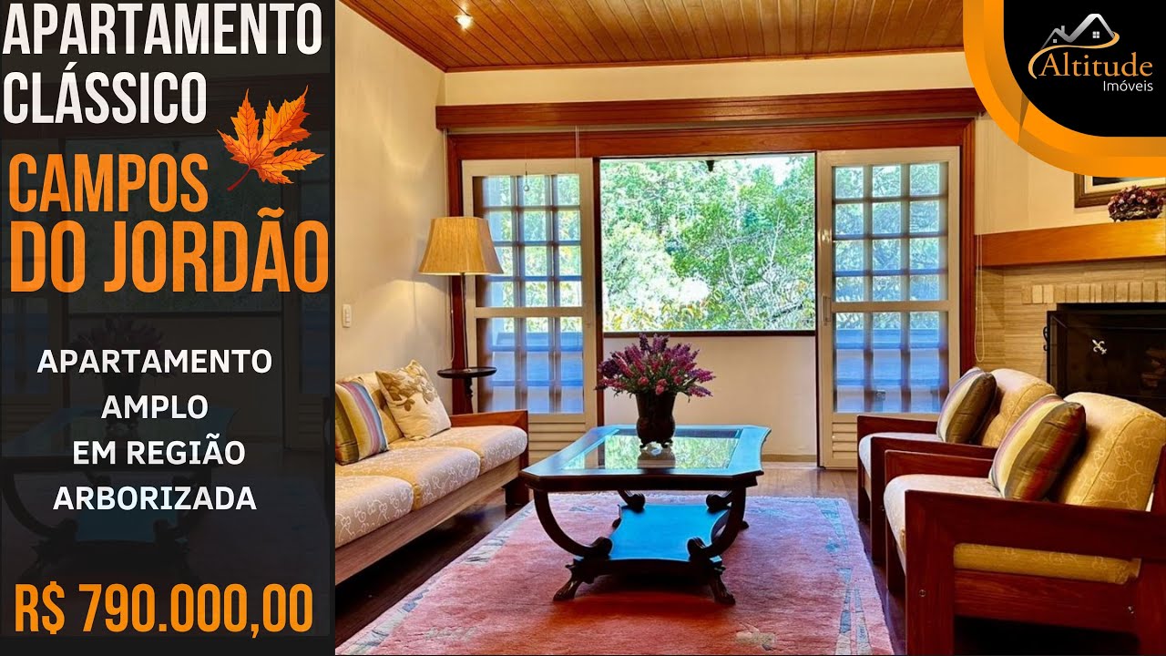 🍁 COBERTURA COM ÓTIMA LOCALIZAÇÃO MOBILIADA EM CAMPOS DO JORDÃO - VILA CAPIVARI - R$ 790.000,00