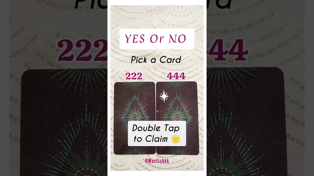 YES Or NO Pick a Card Reading 🔮✨