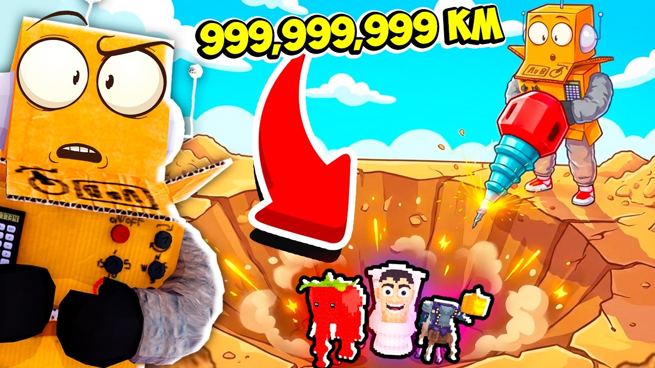 ВЫГОПАЛ ГИГАНТСКУЮ ЯМУ 999,999,999КМ ГЛУБИНЫ РАДИ БРЕЙНРОТОВ в РОБЛОКС!