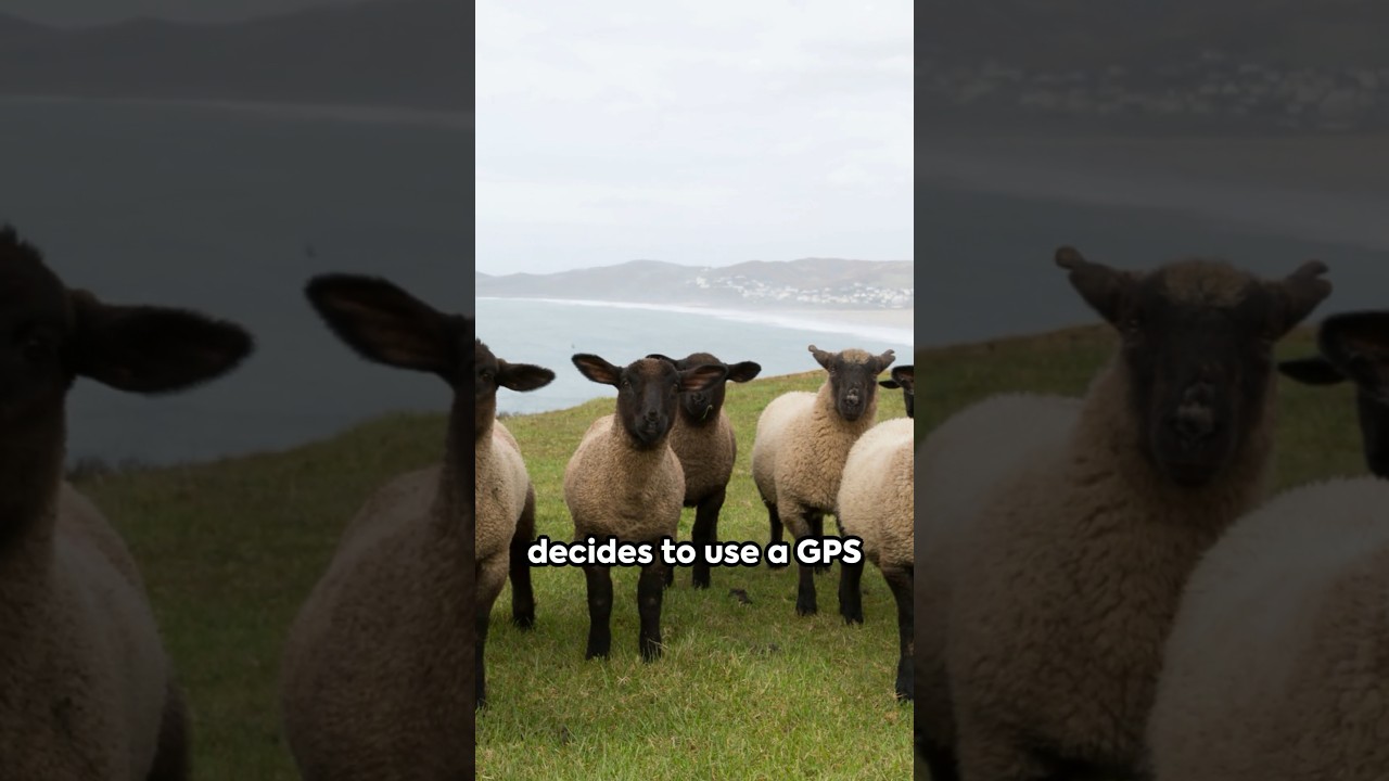 Hilarious Lost Sheep GPS Tracker! #shorts
