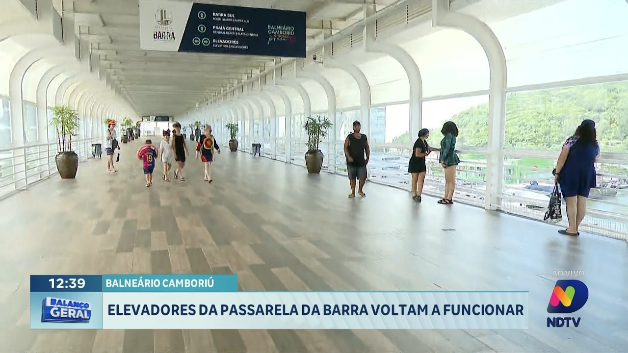 Passarela da Barra tem elevadores funcionando novamente