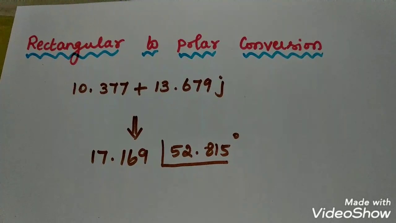 Rectangular to Polar and Polar to rectangular Conversion using Calculator | Tamil