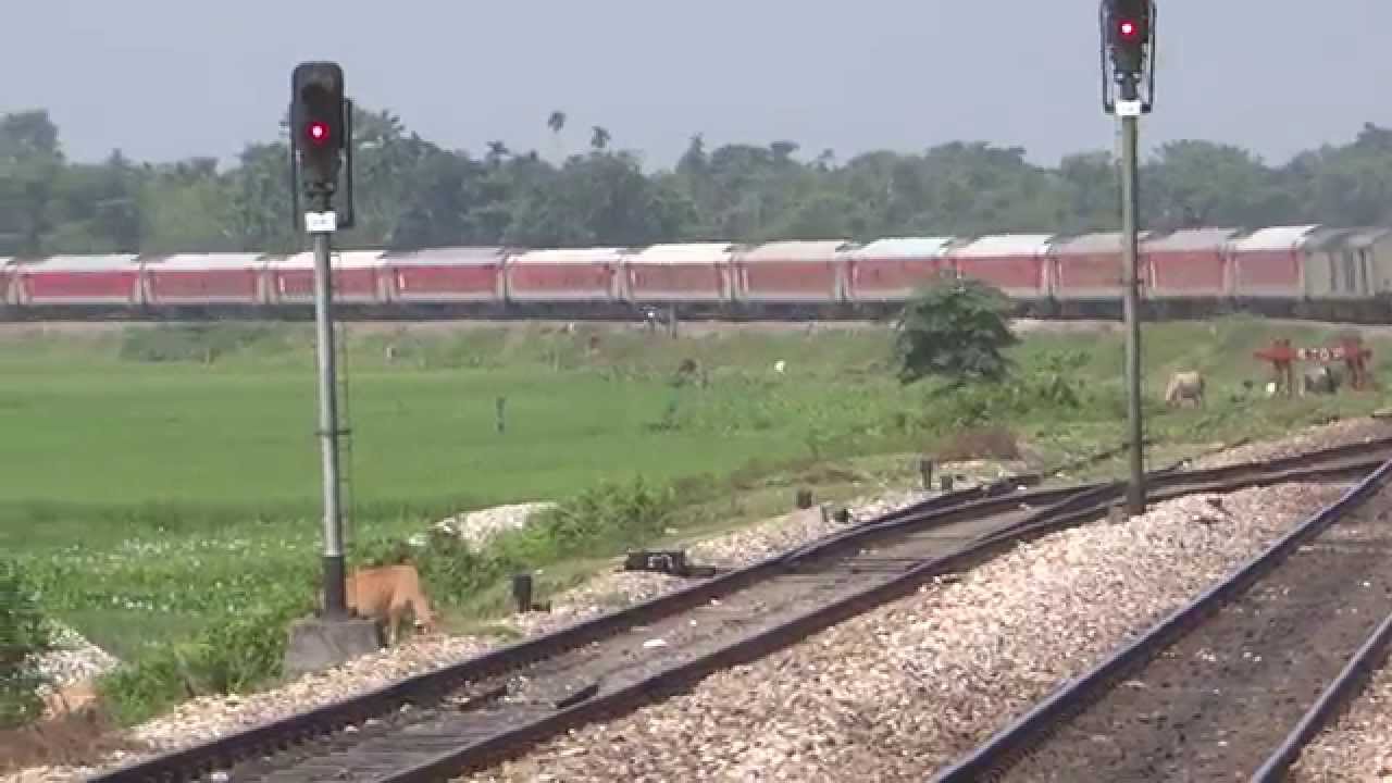 DIBRUGARH RAJDHANI STORMED PAST MY GUWAHATI PREMIIUM