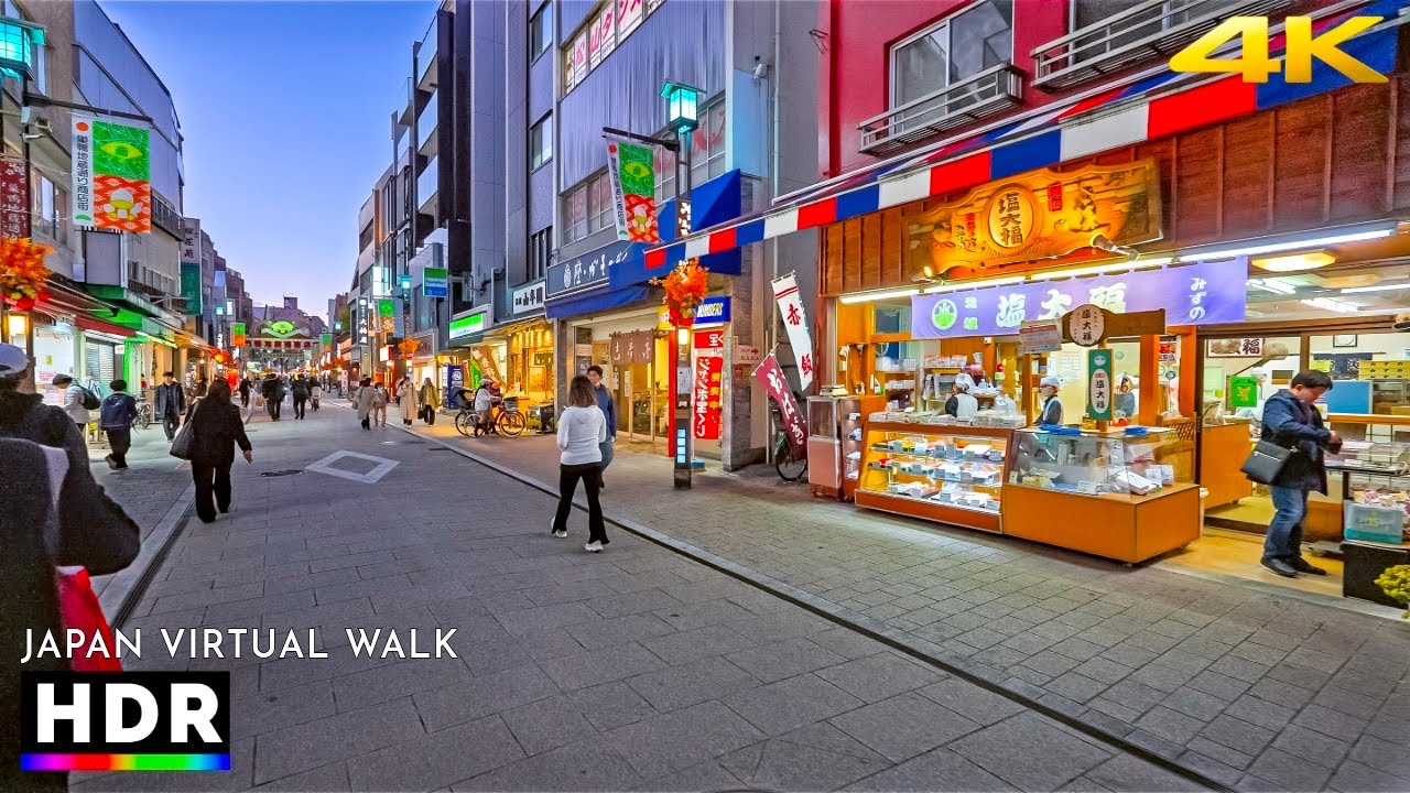 Sunset to Night Walk in Toshima-ku Tokyo, Japan &bull; 4K HDR